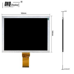 设8寸TFT液晶屏800机智*600LCD高亮MOW能工控备人界面液晶显示屏