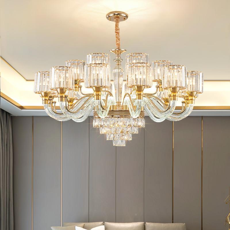 奢水晶厅吊灯端大气复式客楼大轻厅主灯2025年新款高欧式中山685