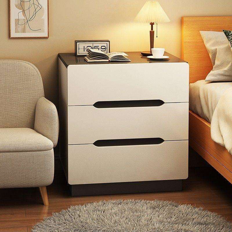 家用床现头卧室床头柜简约代小型床柜边置物架床易边简收纳储BUM