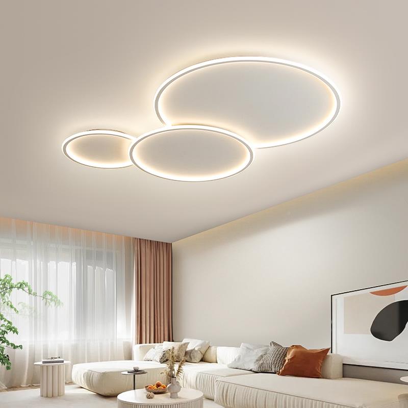 现代极圆客厅简大灯简约大气屋主灯中山全灯具形606组合套餐吸顶