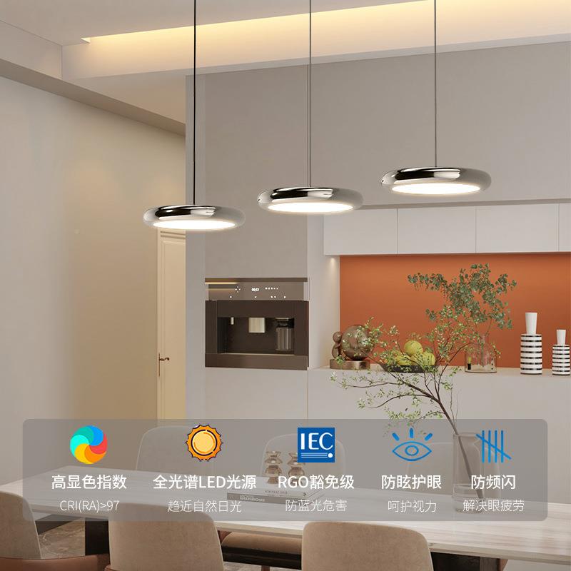 中山全光308谱王湖三头餐厅吊创意个性现吊灯灯代国简约极简餐桌