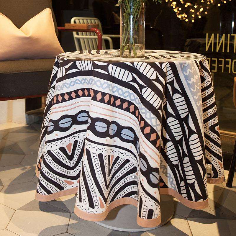 家居中国中风餐桌布台布茶几巾正方形盖巾盖布长形国方1097005潮