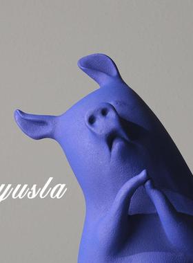 ZGJ简约卡通可爱动物板饰间摆件房客厅家居儿童电视柜玄关柜软样