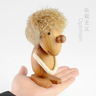 厂饰家销维京人木质工直品榉木手工艺品木制艺家340居装木雕摆件