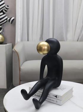 关欧式轻奢吹厅泡酒泡卡通人物雕塑树1111脂摆件客卧室玄店家居装