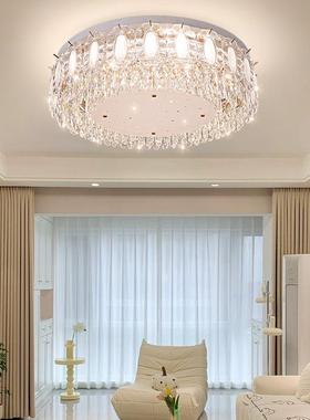 轻风奢晶吸顶灯客厅灯现代简约奶油玻璃水卧1807-181房室灯书浪漫