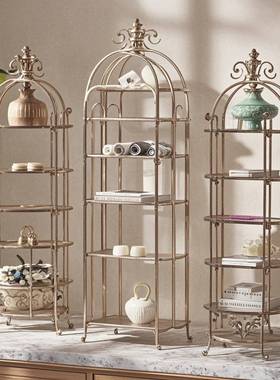 铁艺置物架隔断层储物架书架多列架办客公陈隔断博古架厅TYY-9800