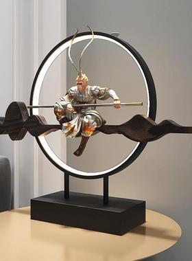 QJD齐天大圣孙悟空装摆件厅玄家关电视柜居饰品轻奢办客公室桌面