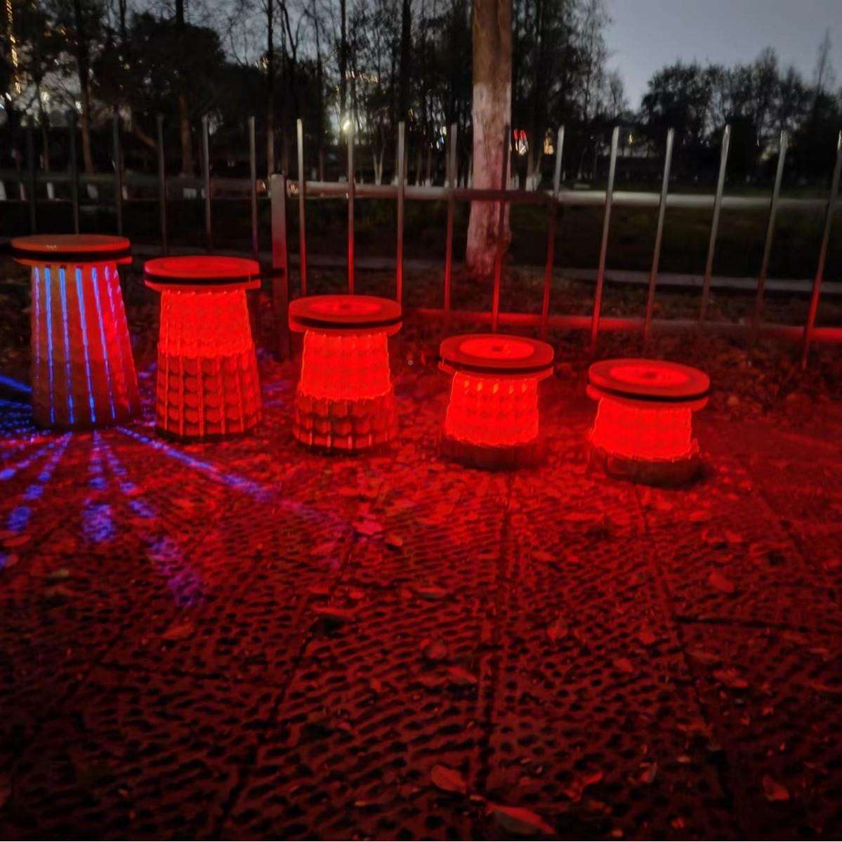 LC0-ZD0071超大号户外露营折叠伸缩凳光野营折叠桌椅50k4LC01-ZD0