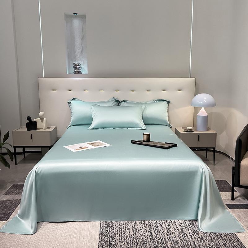 兰精丝床单MEU单新款高端丝件滑天裸睡单双件人被单枕套三套工厂