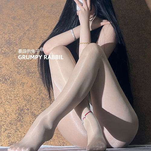 暴躁的兔子「手感暴徒•月影」升级手感性感油光丝袜油光连裤袜女