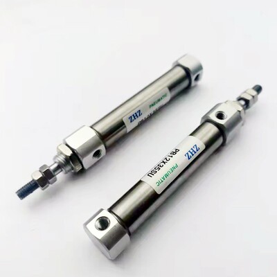 小型气动迷你气缸PB16X5X10X15X20X30X40X45X50X75X100X125X200SU