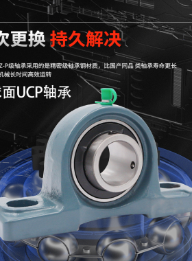 进口外球面带座轴承UCP201 202 203 204 205 206 207 208 209 210