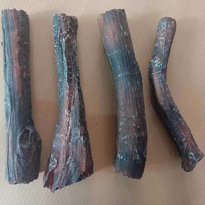 仿真假柴雾化壁炉模拟树脂发光舞台木头道具高温真火烧不烂爆款