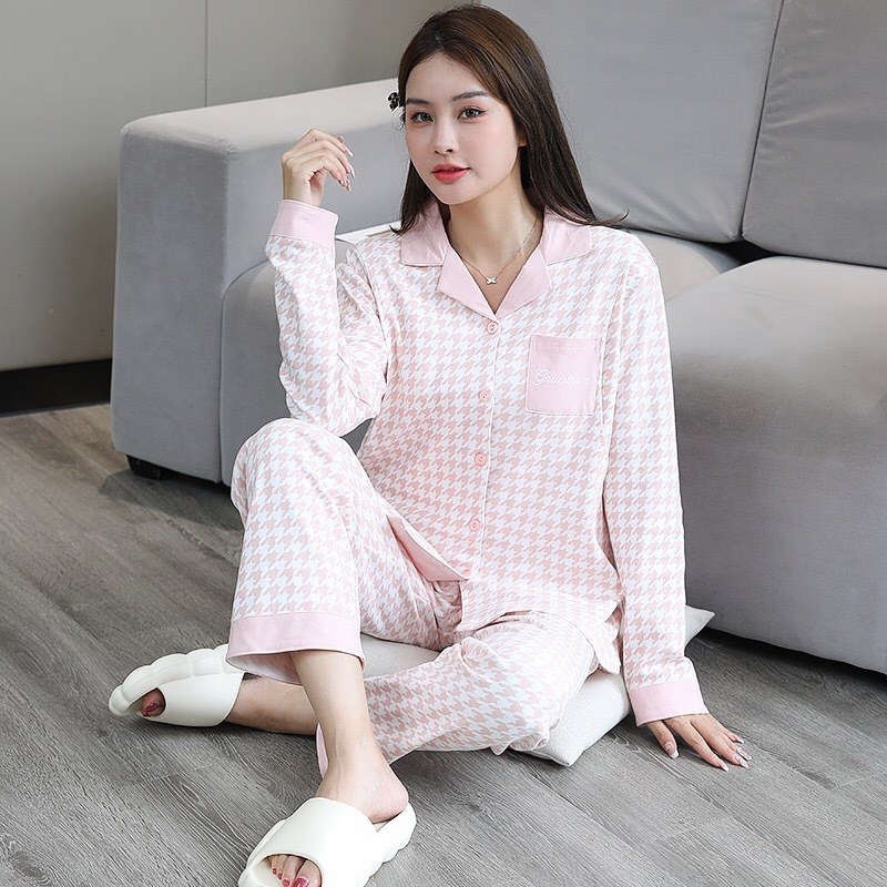 秋冬怀孕期月子服双面纯棉哺乳套装孕妇睡衣家居服Y喂奶衣出院服