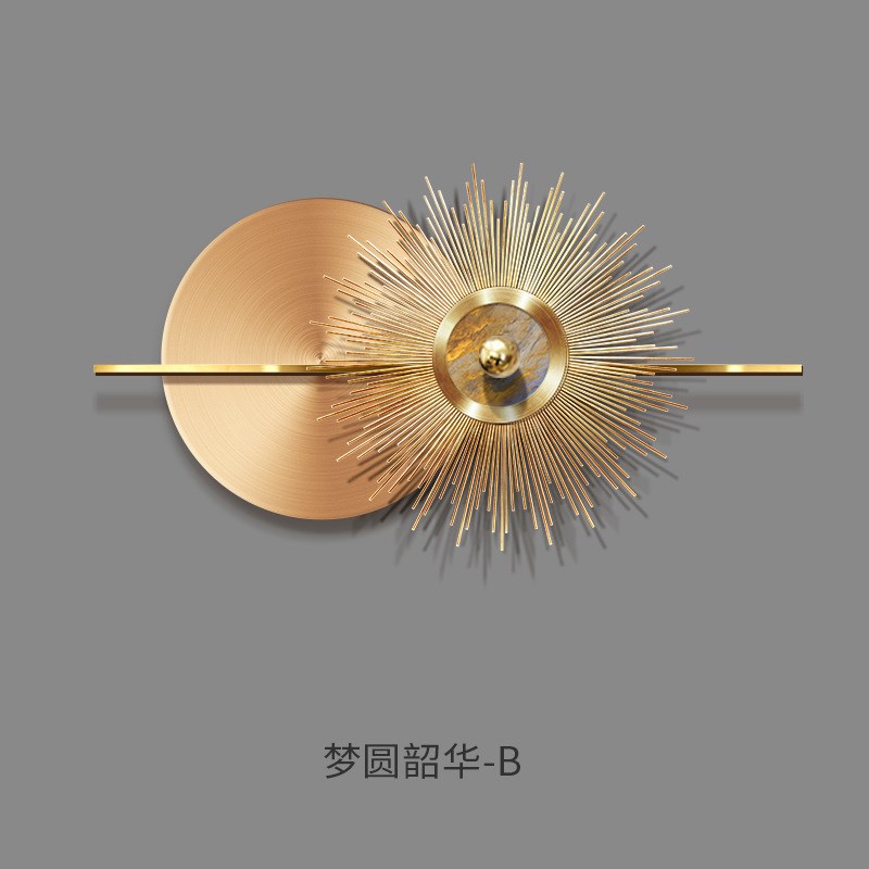 立体实物客厅装饰画沙发s背景墙高级感金属挂画简约美式餐厅墙壁图片