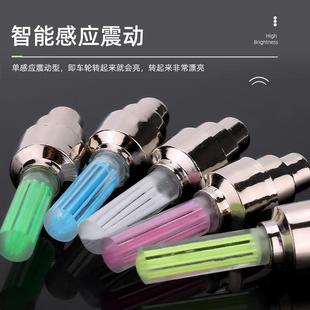 直销自行车气嘴灯 新款 山地车气门灯风火轮单车配件荧光棒型车轮