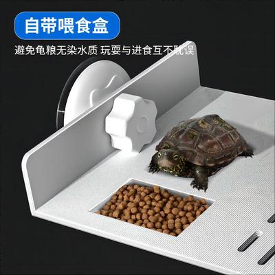 新款直销乌龟晒台爬台挂钩高水位悬浮台壁挂式围栏晒背休息台造景