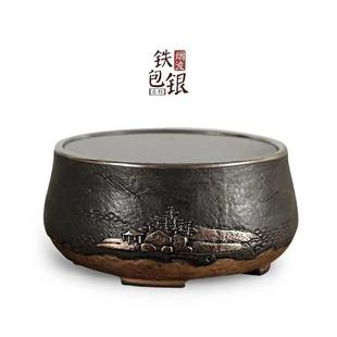 直销台湾铁包银电陶炉静音家用煮茶器铁壶银壶烧水炉不挑壶茶 新款