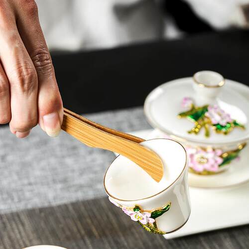 直销新款简约功夫茶具套装零配件竹制工艺品茶道六君子组合茶艺泡