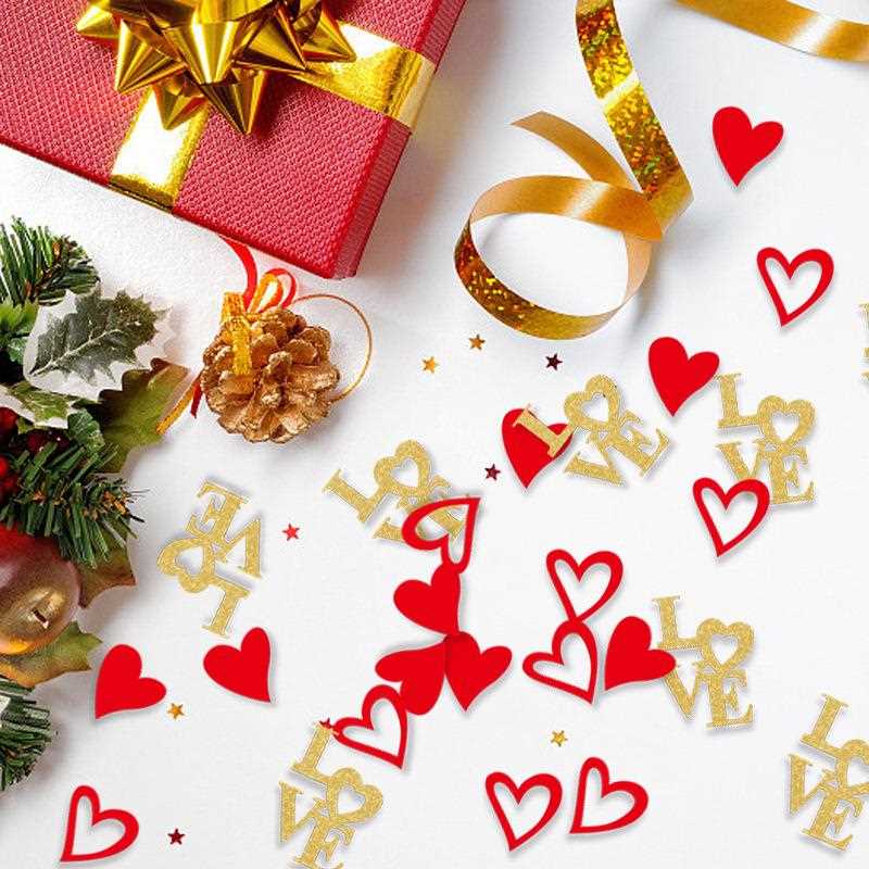 直销新款100pcs情人节婚礼派对场地气氛抛洒五彩纸屑婚礼派对餐桌