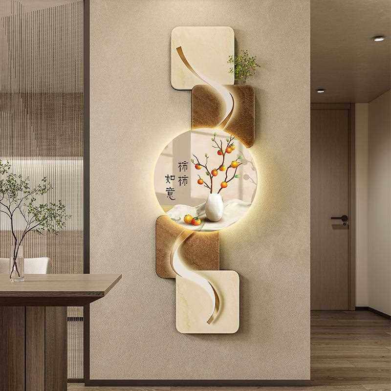 直销新款玄关客厅装饰画LED灯横幅沙发背景墙侘寂风高级感创意挂,家居饰品,现代装饰画,淘宝优惠券,粉丝福利购,淘宝优惠卷