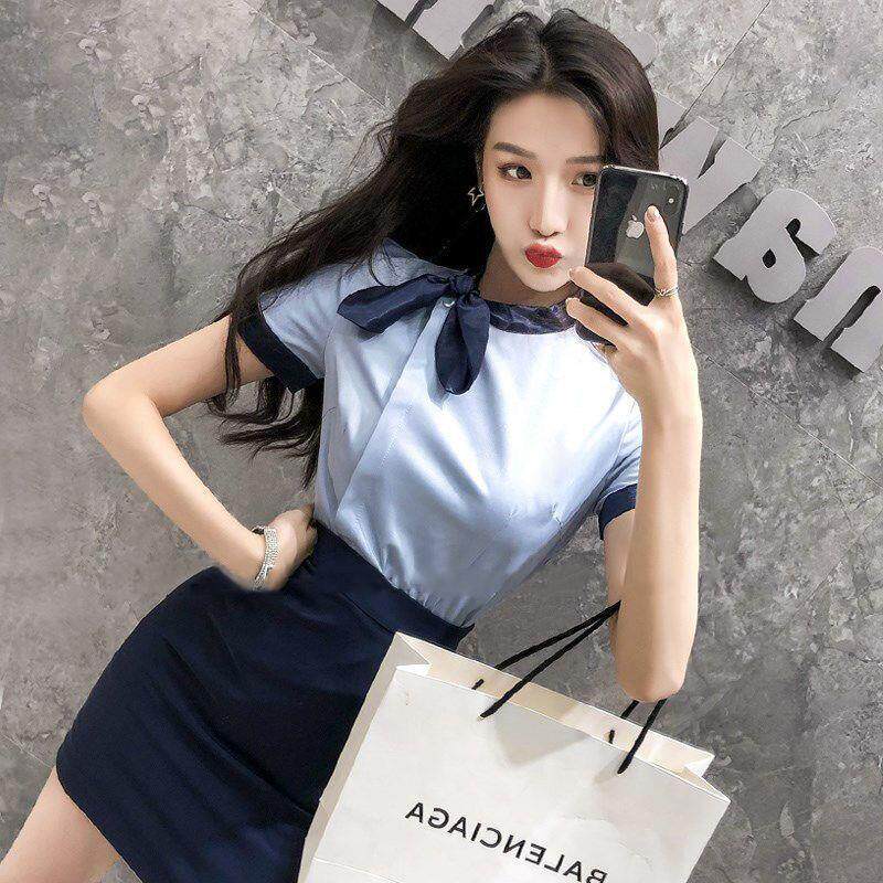 职业装空姐制服工作服女职业气质夏秋季衬衫套装珠宝店美容院工服