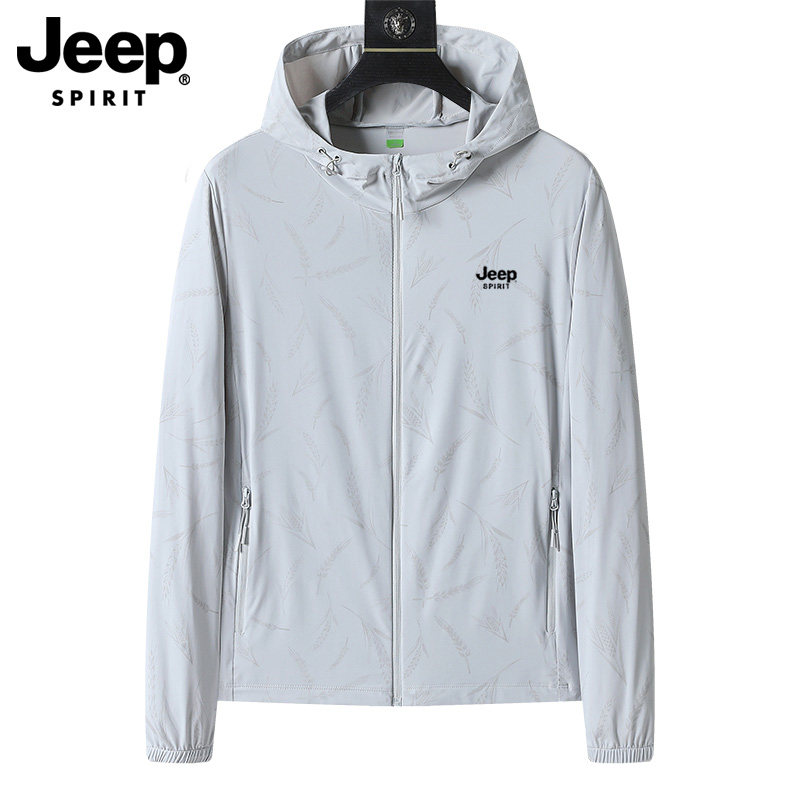JEEPSPIRIT男士连帽透气防晒衣