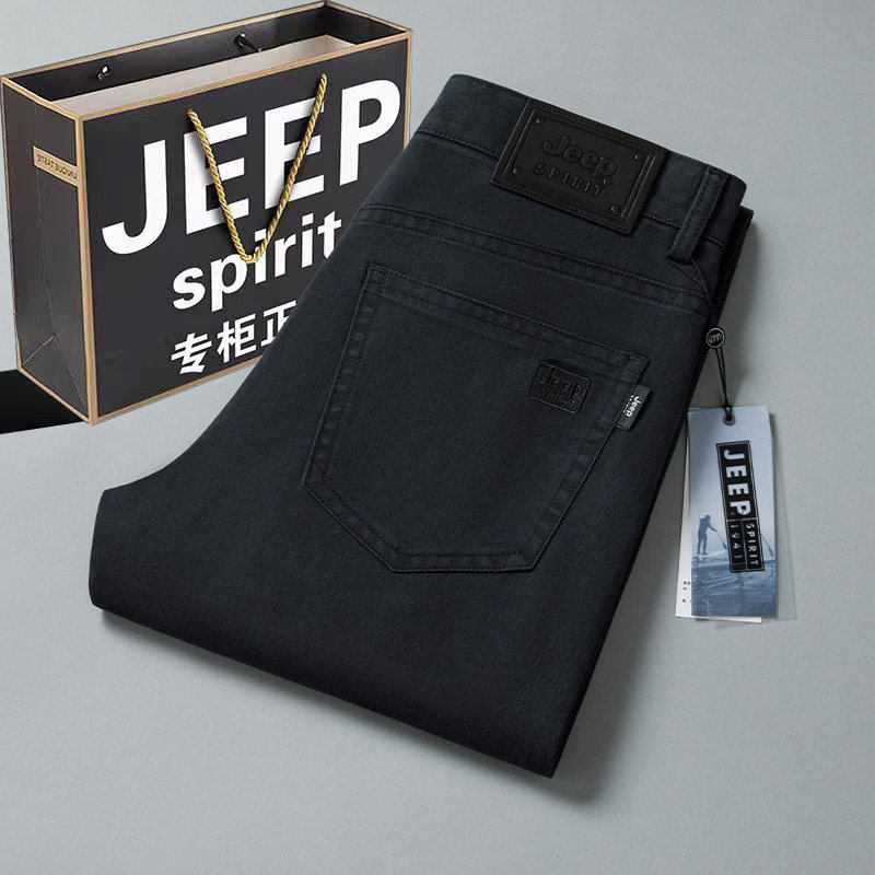 JEEP SPIRIT2026春季专柜高端正品天丝休闲裤男款宽松直筒长裤子