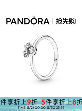 Pandora潘多拉奥莱闪耀米妮戒指925银女小众设计童趣礼物