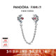 Pandora潘多拉奥莱蓝色和粉色扇子安全链古风设计礼物