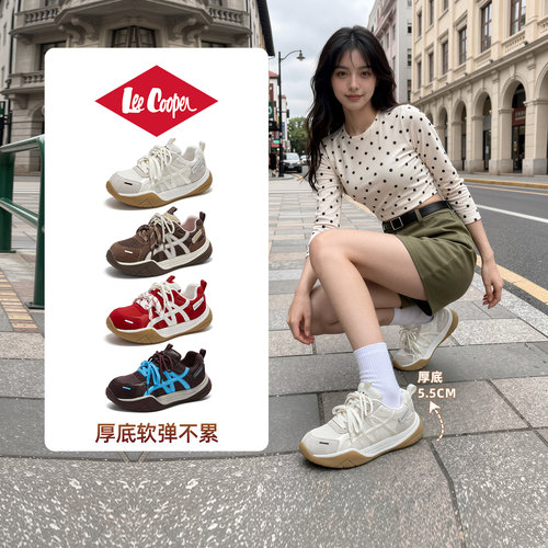 2026秋新款女款透气显脚小老爹鞋