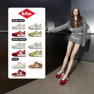LeeCooper【马上有钱】德训鞋女款2026春季新款内增高女鞋阿甘鞋