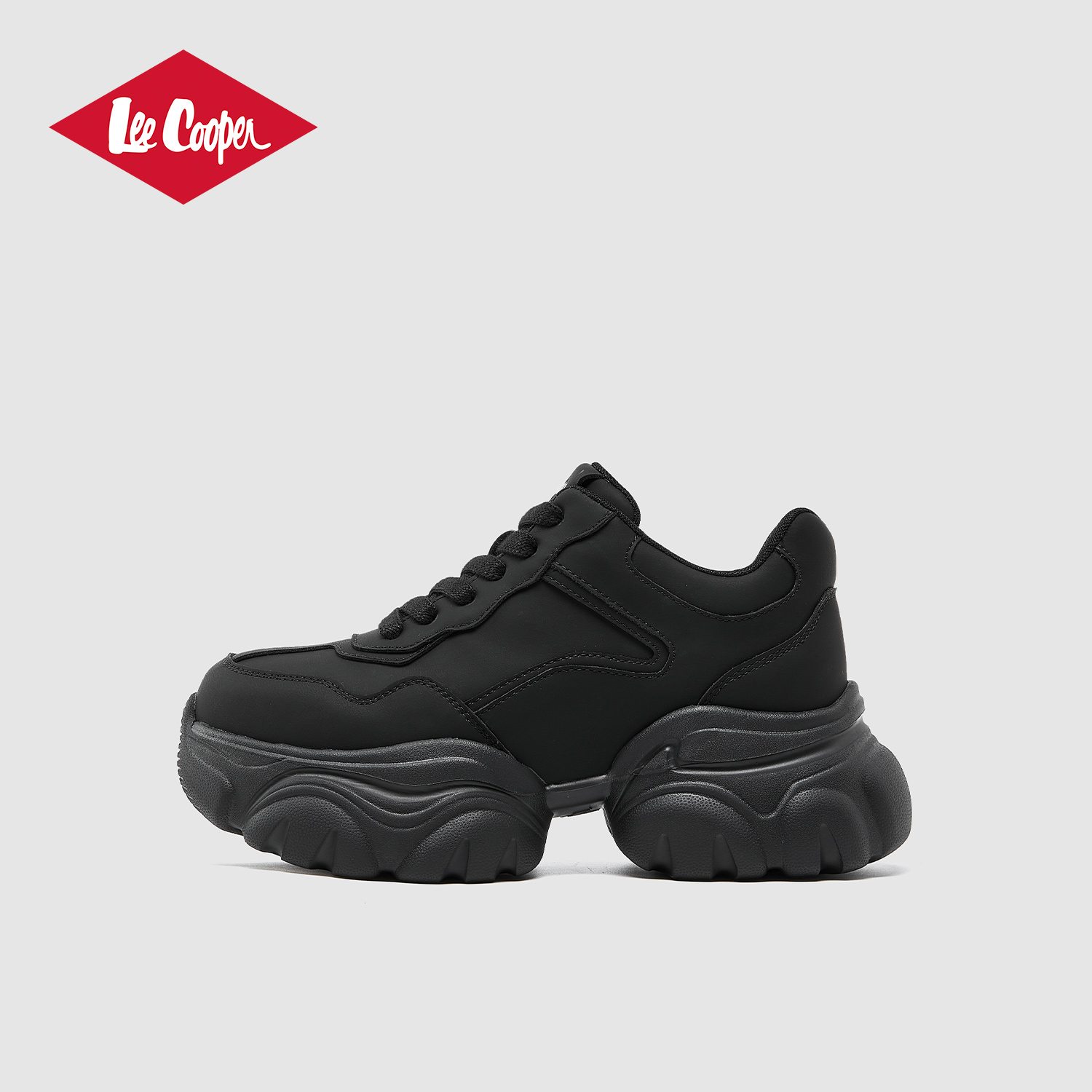 Lee Cooper2026春季新款女鞋子厚底系带休闲运动鞋小白鞋百搭