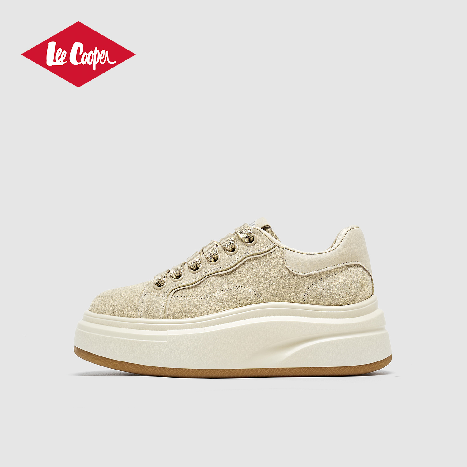 Lee Cooper时尚板鞋女款2025新款秋冬厚底增高女鞋加绒保暖休闲鞋