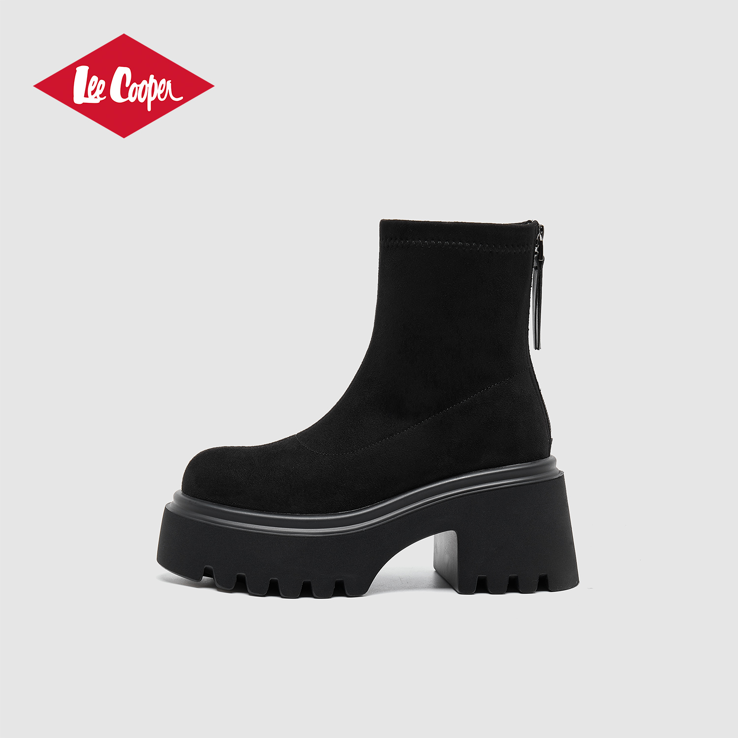 Lee Cooper2025秋冬新款时尚马丁靴女百搭超火休闲增高厚底短靴