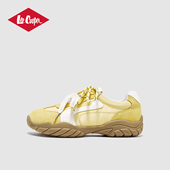 Cooper真皮德训鞋 女2026春季 新款 Lee 厚底复古休闲运动百搭女鞋 子