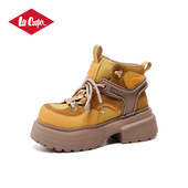 LeeCooper复古短靴女款 2025新款 秋冬英伦风马丁靴厚底靴子