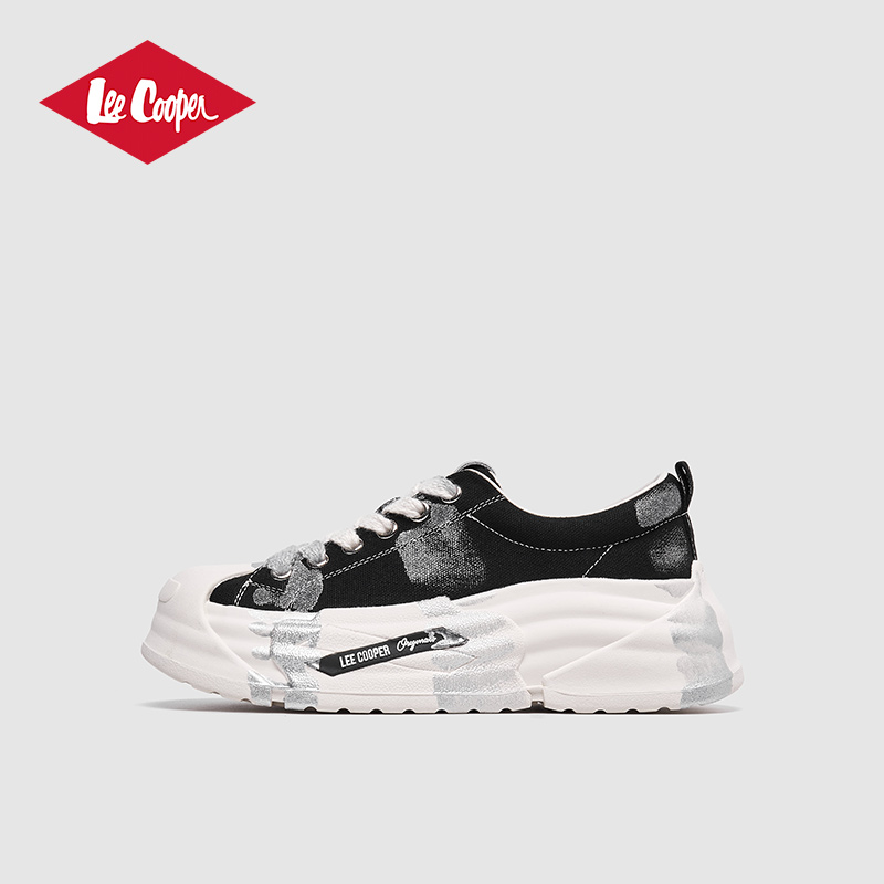 LeeCooper女士板鞋2025新款秋季潮流脏脏鞋厚底增高休闲鞋女鞋