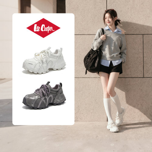 LeeCooper厚底增高老爹鞋女百搭