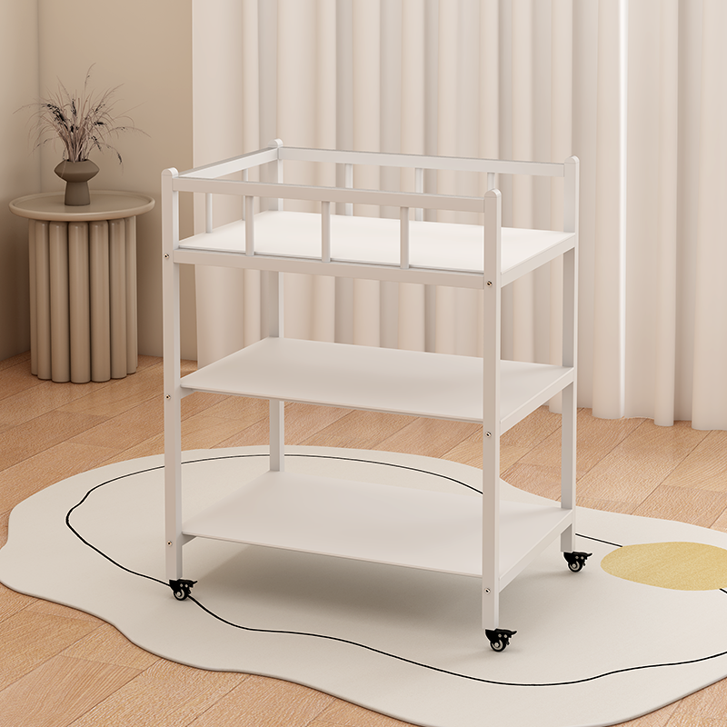 铁艺尿布台婴儿可移动宝宝洗澡台按摩一体换尿布多功能护理抚触台