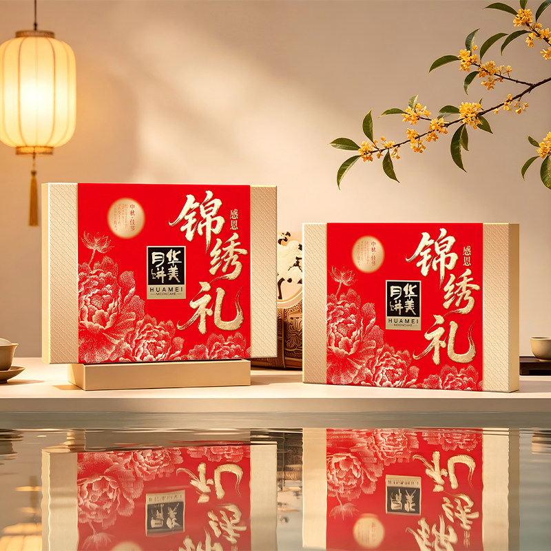 【华美】华美月饼广式苏式新款礼盒装搭配送礼送人糕点中秋节820g