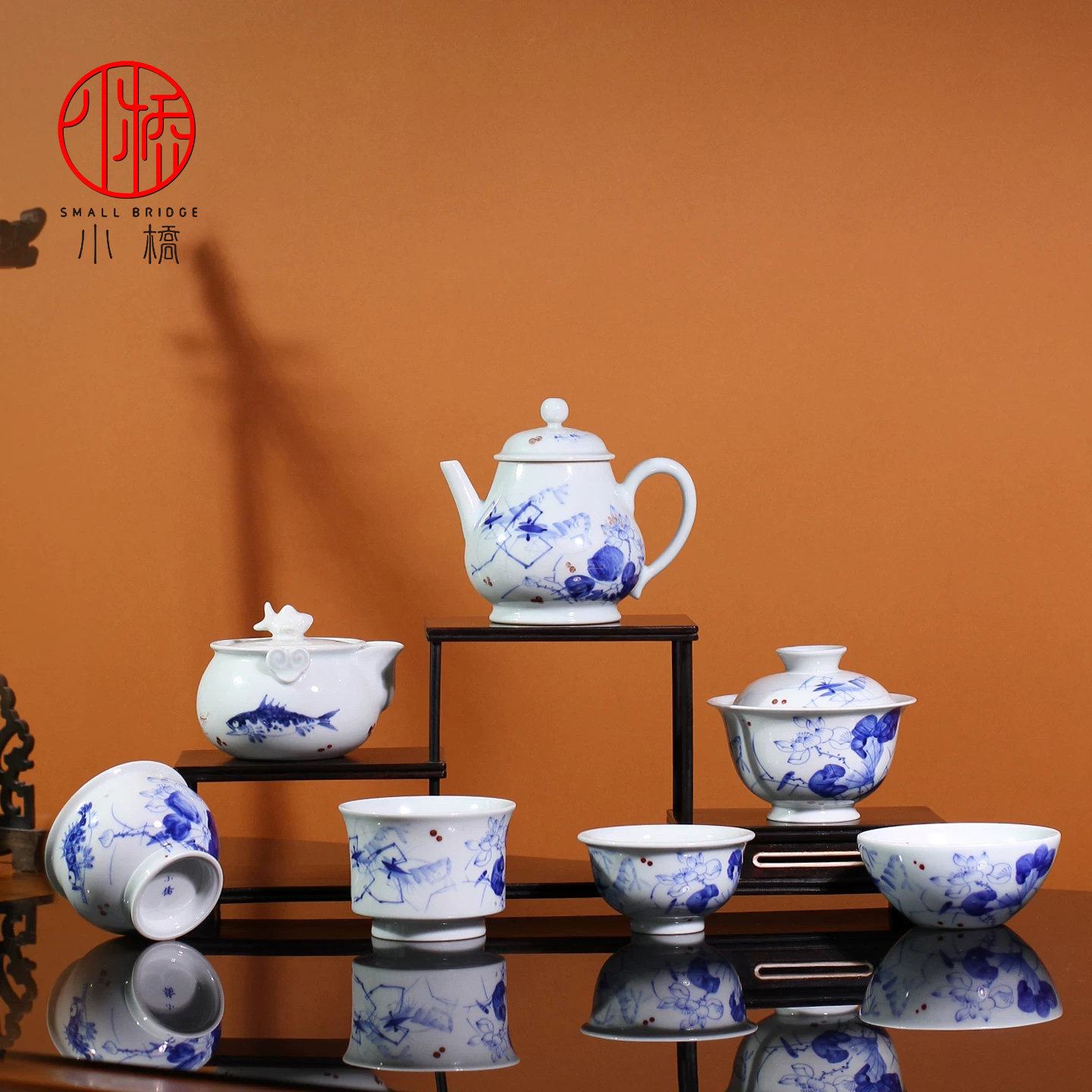 【名师匠心】仿八大山人茶杯盖碗