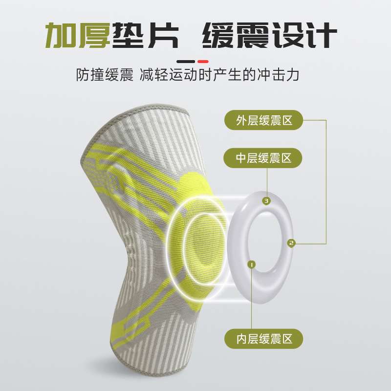运动护膝跑步篮球专用健身膝关节保护套加压跳绳半月板支撑护膝