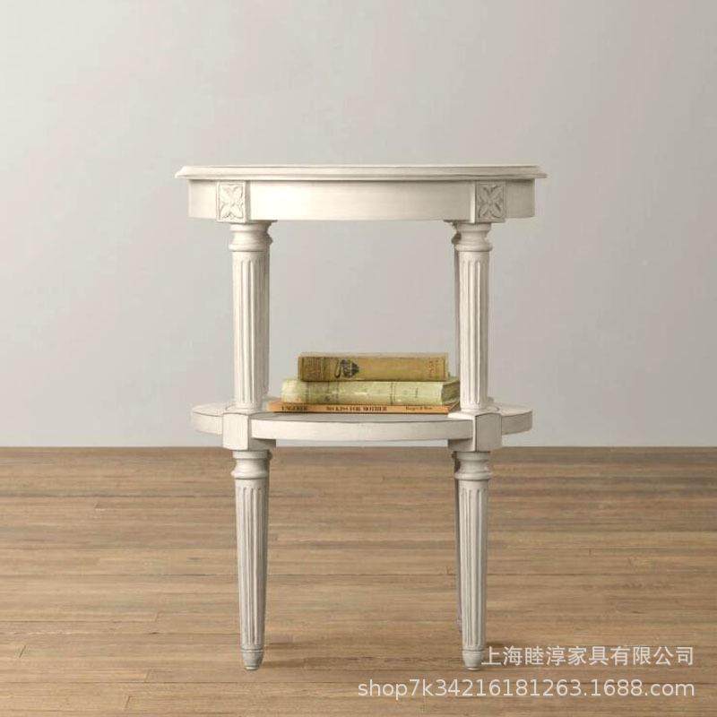 19061601实出口贸法式乡村木床头柜美复式简约古仿古白圆边几角几,鲜花速递/花卉仿真/绿植园艺,其它园艺用品,淘宝优惠券,粉丝福利购,淘宝优惠卷