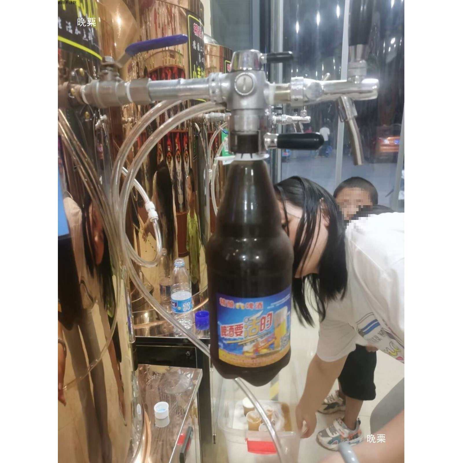 精消酿啤酒成tj#hj#ys套马套装打等压罐装龙头泡沫飞马消泡酒器扎