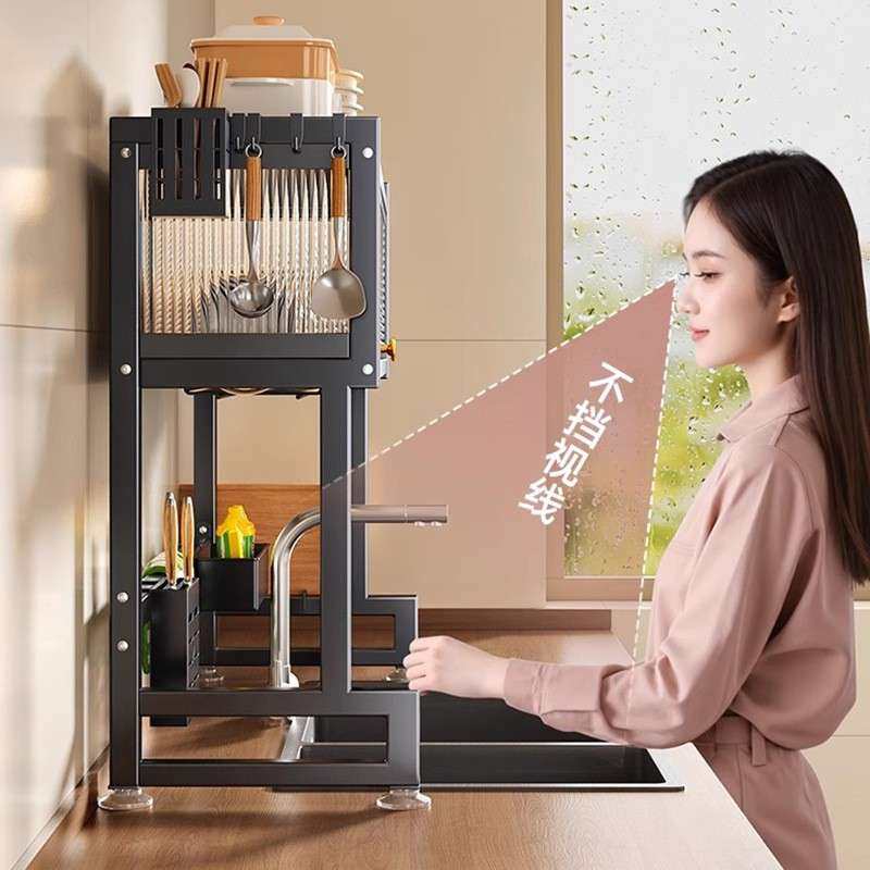 水厨房槽置物台架洗碗水槽置物架柜面收纳架001不锈钢槽沥水篮置,厨房/烹饪用具,抹布架/厨房清洁收纳架,淘宝优惠券,粉丝福利购,淘宝优惠卷