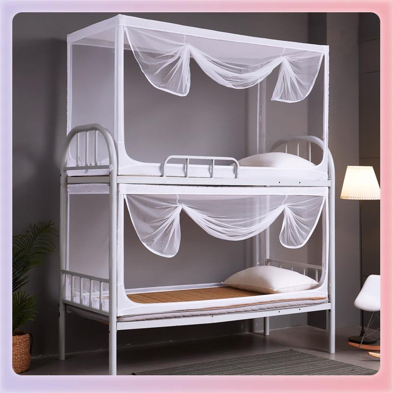 3YK蚊帐学室生宿舍上下铺通寝单人上1下床0.9米.用2F76M7MMS米床