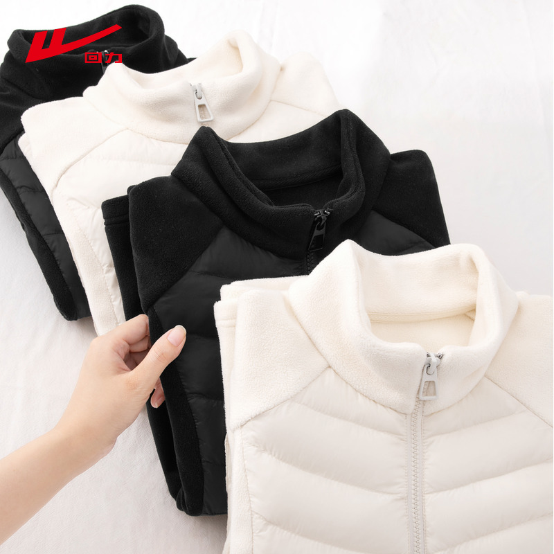 回力冲锋衣内胆加绒外套女上衣