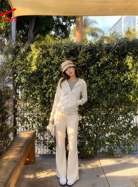 ZH回力灰色连帽卫衣2026新款春秋修身设计感显瘦小个子开衫外套